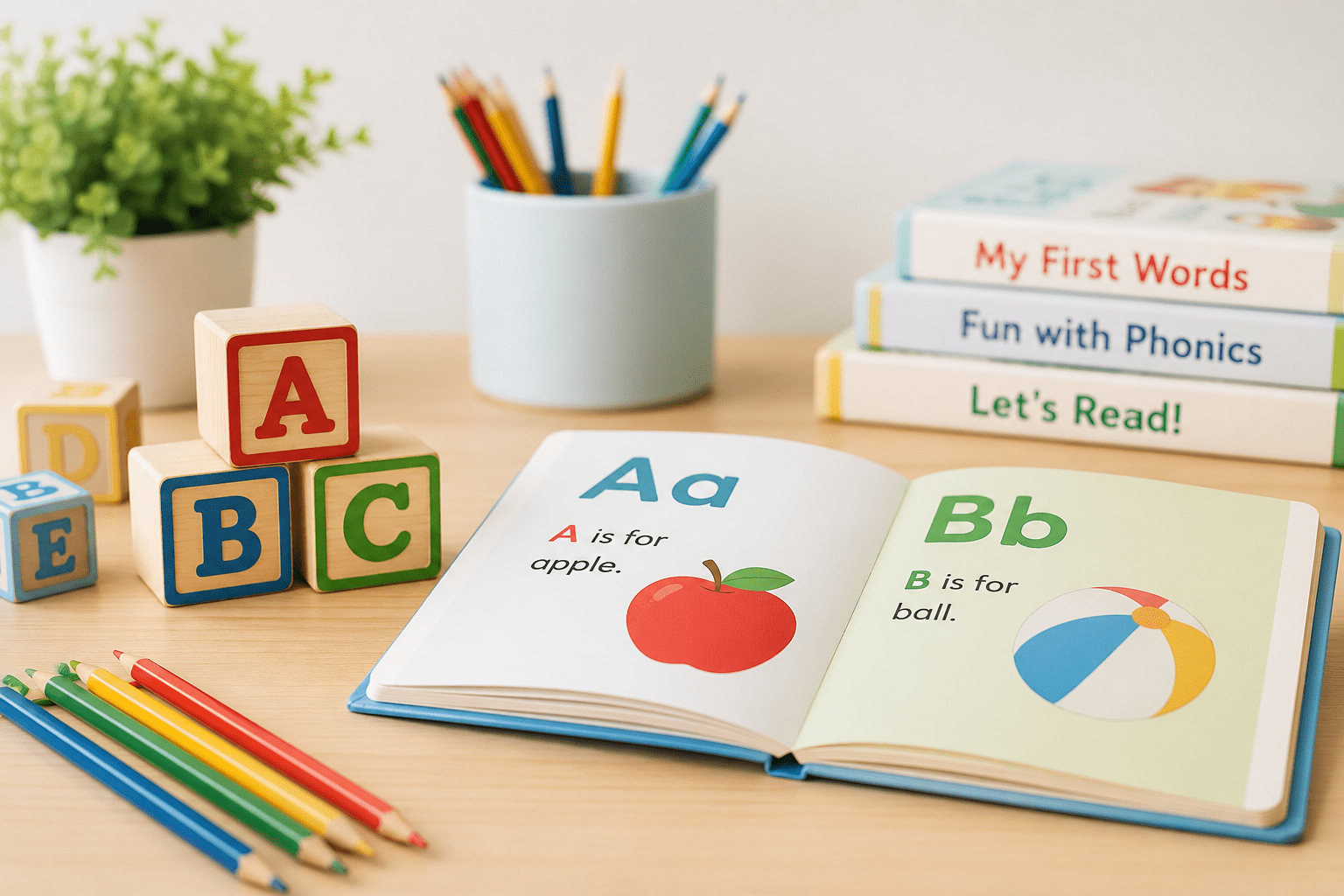 Early learning materials and alphabet activities