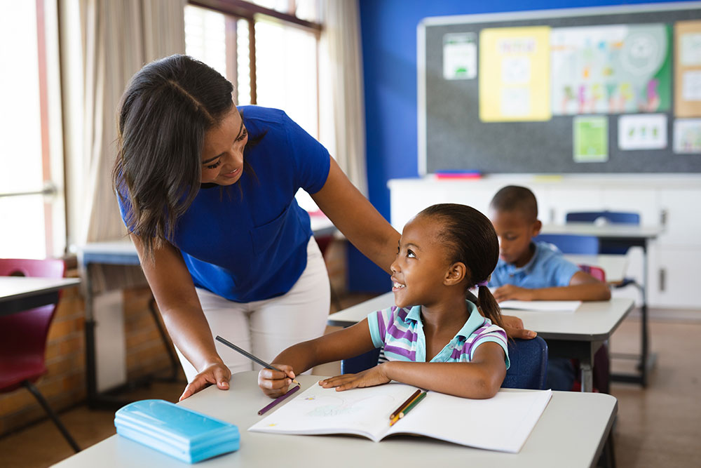 African american female teacher